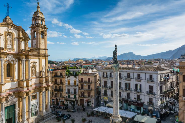 piazza san domenico vista dall'alto